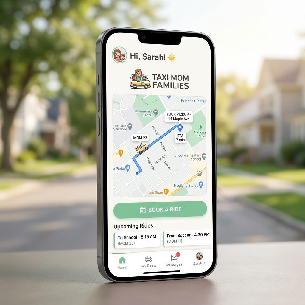Taxi Mom Families — community transport mobile app